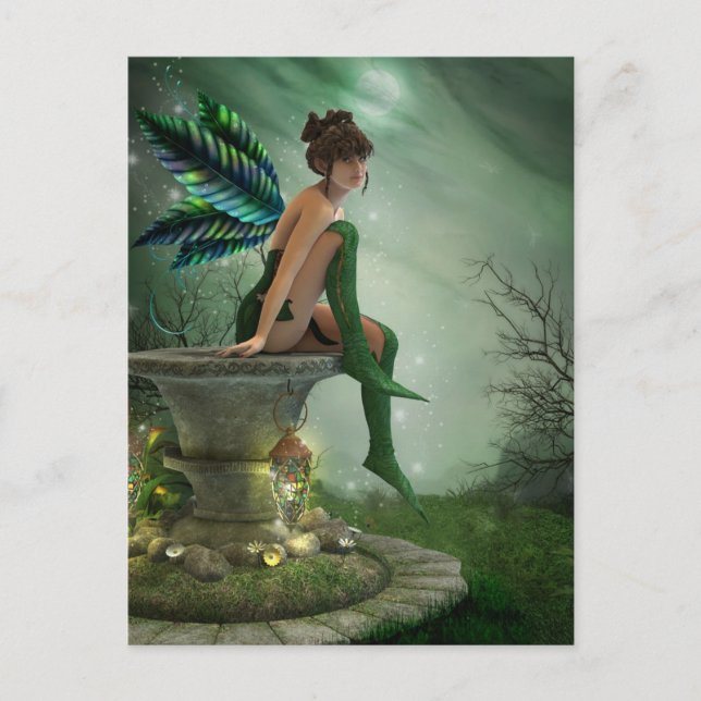 Moonlight Fairy Postcard Postkarte (Vorderseite)