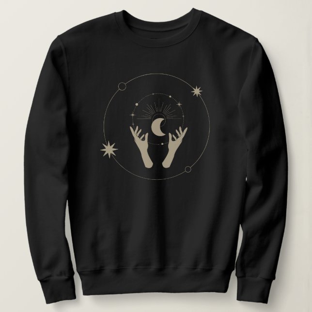 moonlight fantasy aesthetic design sweatshirt (Design vorne)
