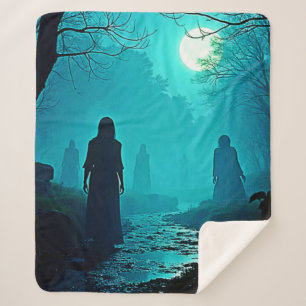 Moonlight Forest Spirits Design Sherpadecke