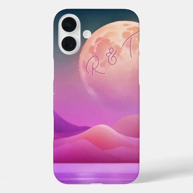 Moonlight Galaxy Mit Monogramm Case- Mate iPhone C Case-Mate iPhone Hülle (Rückseite)