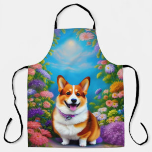 Moonlight Garden Corgi Dog Schürze