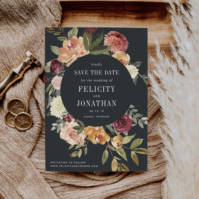 Moonlight Garden Save the Date Karte (Von Creator hochgeladen)