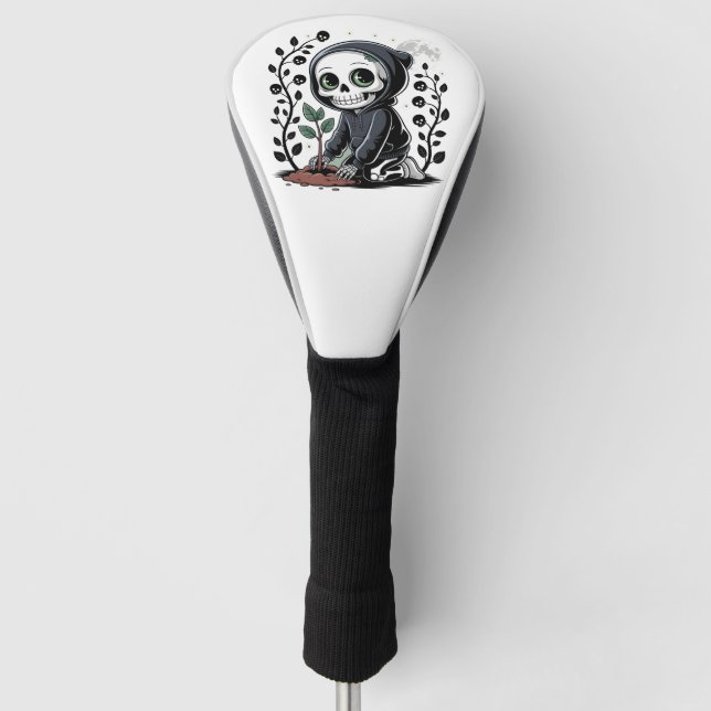 Moonlight Gardener Driver Cover Golf Headcover (Vorderseite)