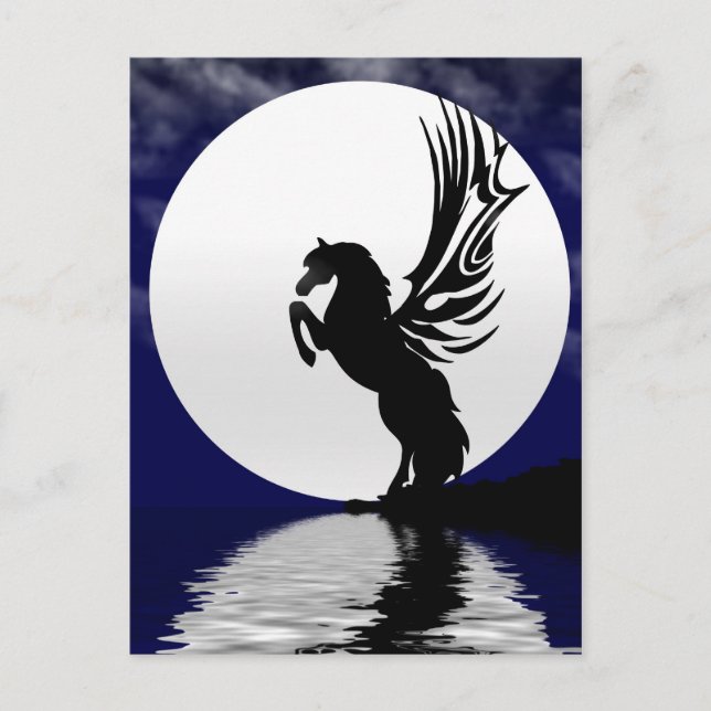 Moonlight Glow Postcard Postkarte (Vorderseite)