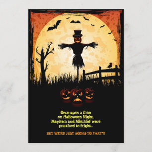 Moonlight-Halloween-Party-Karte Einladung