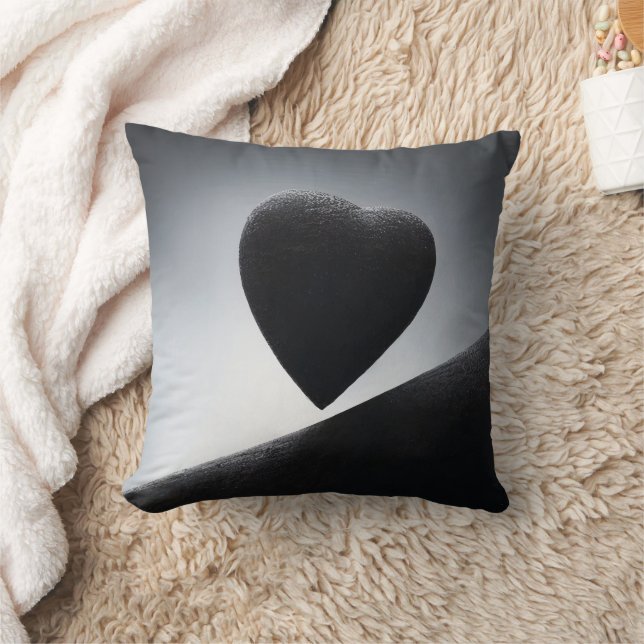 Moonlight Heart Shape Night Sky Kissen (Decke)