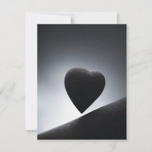 Moonlight Heart Shape Night Sky Mitteilungskarte