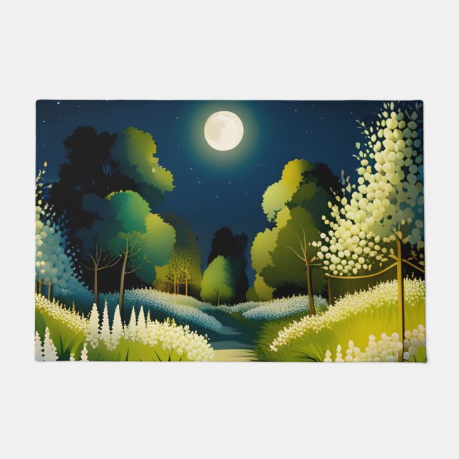 Moonlight Magic Garden Fußmatte (Vorderseite)