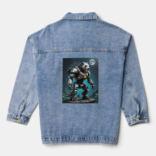 Moonlight Mechapanda Warrior Battle T - Shirt Jeansjacke