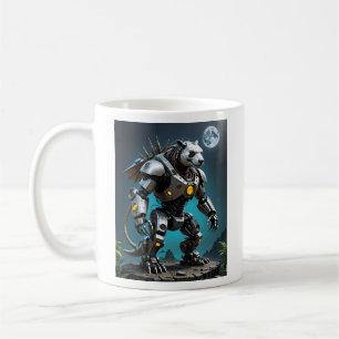 Moonlight Mechapanda Warrior Battle T - Shirt Kaffeetasse