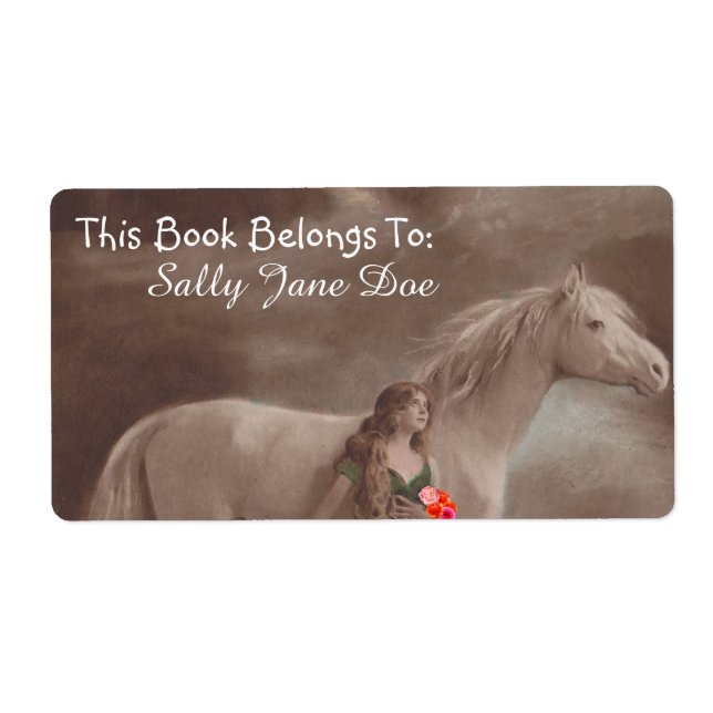 Moonlight Night Dream Horst Lady Buchzeichen Label (Vorne)