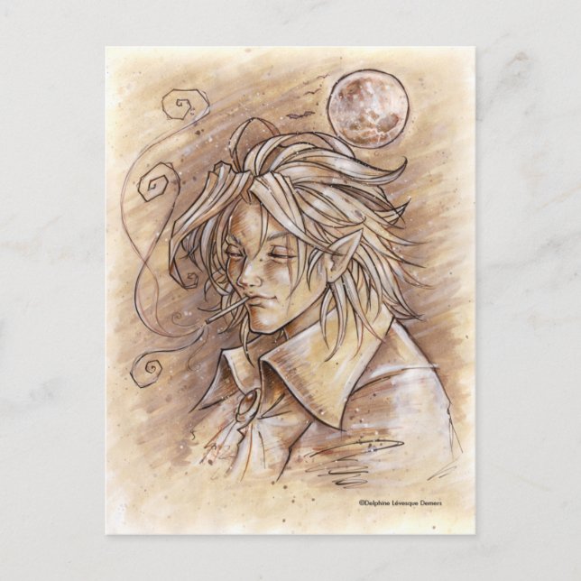 Moonlight Null Postkarte (Vorderseite)