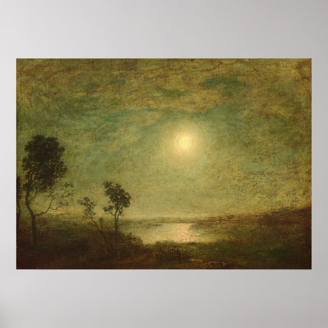 Moonlight - Ralph Albert Blakelock Fine Art Poster (Vorne)