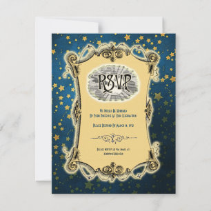 Moonlight Romance Wedding RSVP Einladung