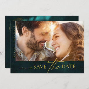 Moonlight Romance Wedding V2H Emerald Green ID881 Save The Date