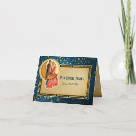 Moonlight Romance Wedding Vielen Dank - Blonde Dankeskarte