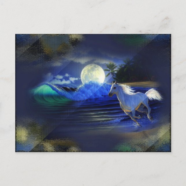 Moonlight Run Postcard Postkarte (Vorderseite)