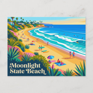 Moonlight State Beach Kalifornien Postkarte