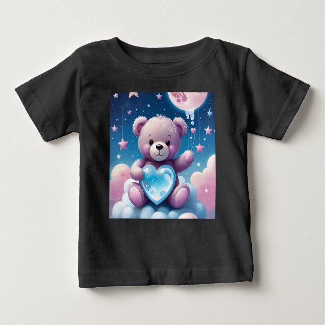 Moonlight Teddy - Dreamme Nächte Baby T-shirt (Vorderseite)