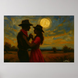 Moonlight Two-Step Art Print Poster