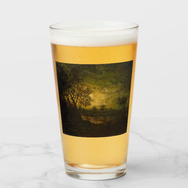 Moonlight (von Ralph Albert Blakelock) Glas (Vorne (Gefüllt))