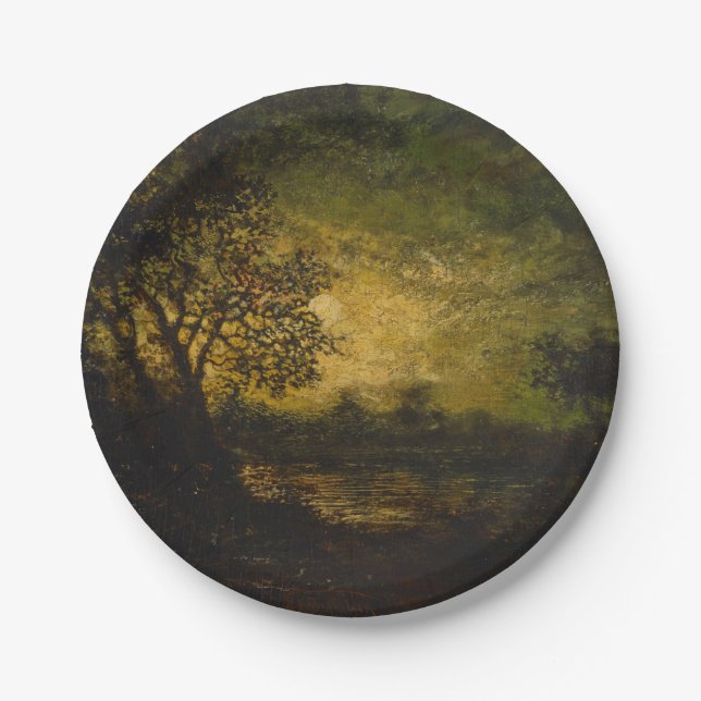 Moonlight (von Ralph Albert Blakelock) Pappteller (Vorderseite)