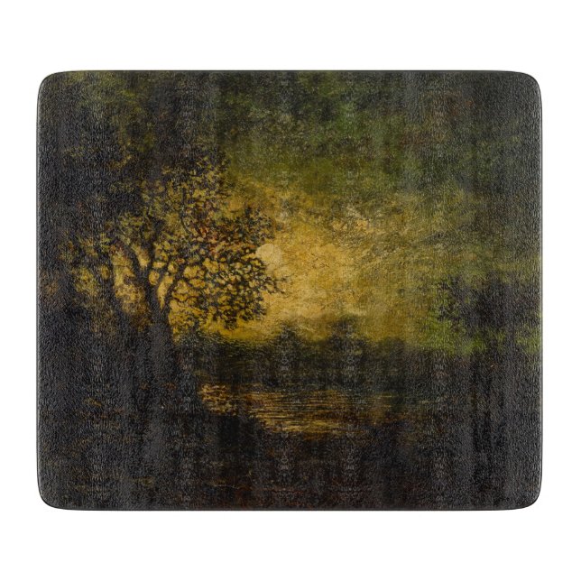 Moonlight (von Ralph Albert Blakelock) Schneidebrett (Vorderseite)
