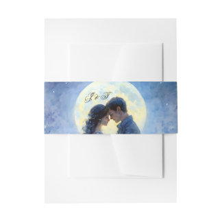 Moonlight Wedding Celestis Liebe Night Sky Thema Einladungsbanderole