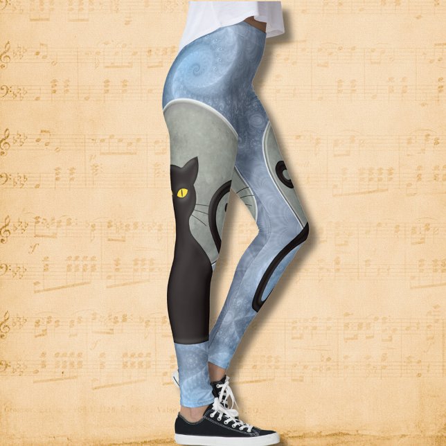 Moonlight Whiskers: Katze Familiar Leggings (Von Creator hochgeladen)