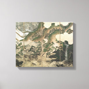 Moonlight Winter Landschaft Leinwanddruck