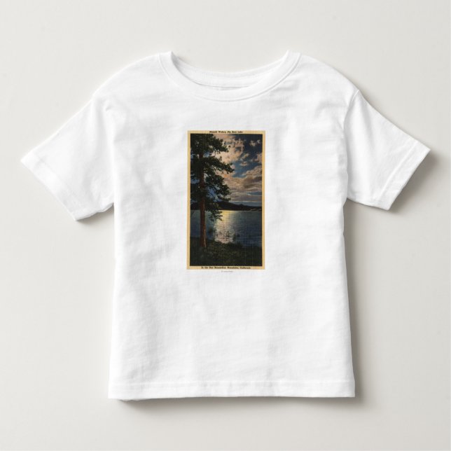 Moonlit Ansicht des Sees Kleinkind T-shirt (Vorderseite)