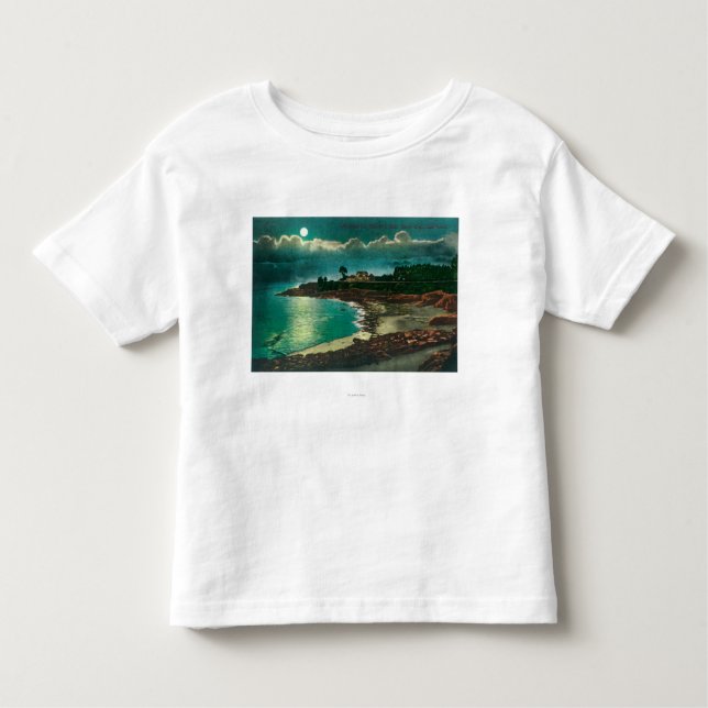 Moonlit Ansicht des Vue de L'EauSanta Cruz, CA Kleinkind T-shirt (Vorderseite)