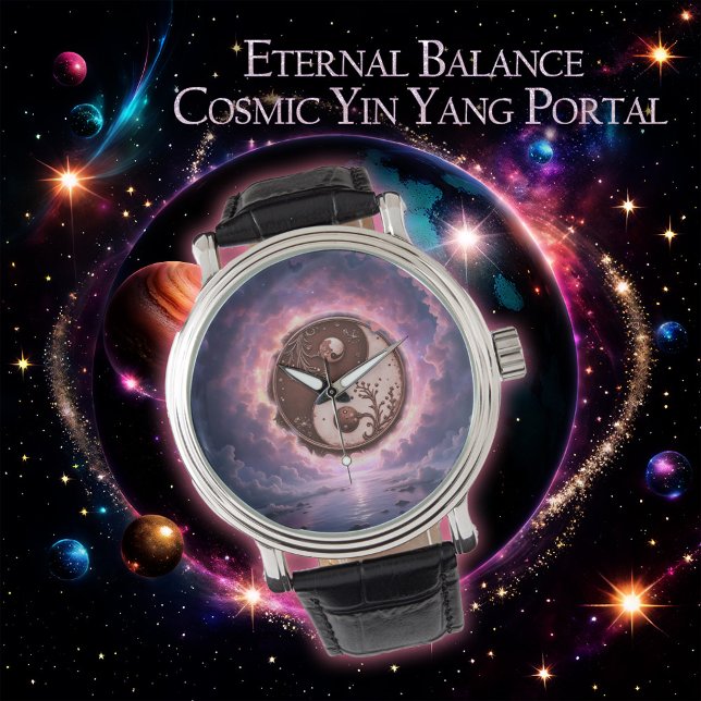 Moonlit Balance – Yin Yang of Eternal Light.  Armbanduhr (Von Creator hochgeladen)