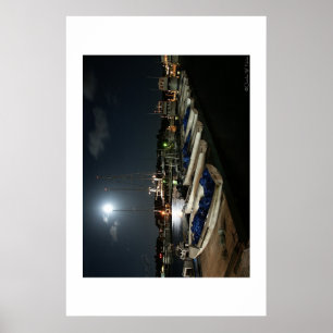 Moonlit Boote Poster