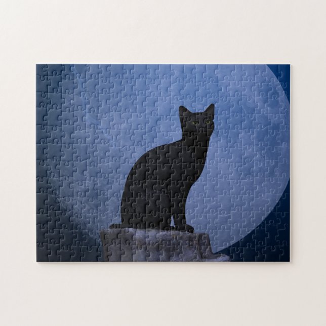 Moonlit Cat Puzzle (Horizontal)