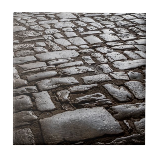 Moonlit Cobblestones Fliese (Vorderseite)