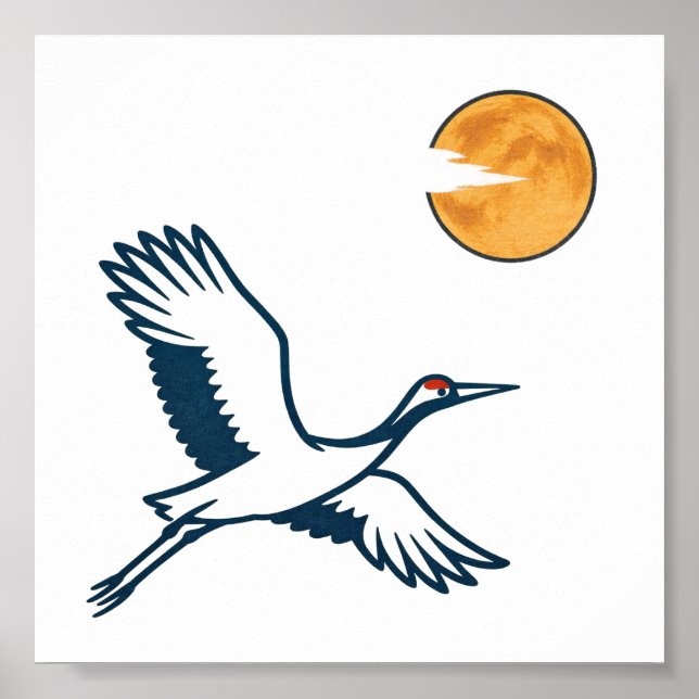 Moonlit Crane Poster (Vorne)