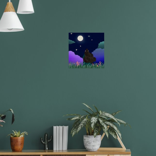 Moonlit Dreamer Girl Poster  (Wohnzimmer 1)