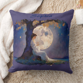 Moonlit Dreamer - Serene Night Sky Kissen