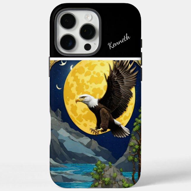 Moonlit Eagle in Willow Tree Case-Mate iPhone Hülle (Rückseite)