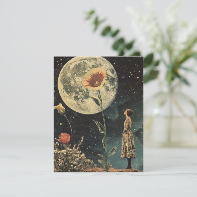 Moonlit Elegante - Frau mit dem Mond (Stehend Vorderseite)