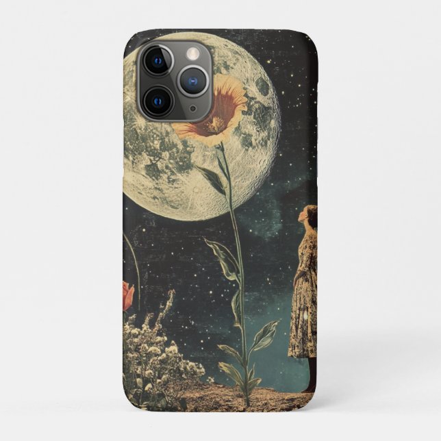 Moonlit Elegante - Frau mit dem Mond Case-Mate iPhone Hülle (Rückseite)