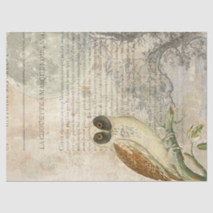 Moonlit Eule Decoupage Seidenpapier