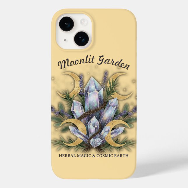 Moonlit Garden Crystal Bouquet • Herbal Magic Case-Mate iPhone Hülle (Rückseite)