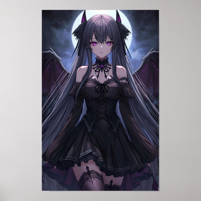 Moonlit Gothic Succubus Poster (Vorne)