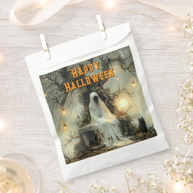 Moonlit Haunt - ein geistvoller Empfang zu Hallowe Geschenktütchen (Ausgeschnitten)