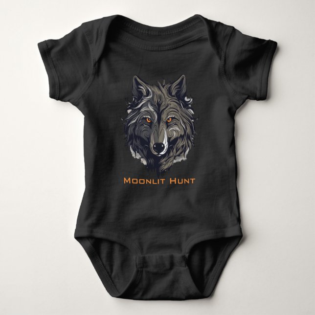 Moonlit Hunt Baby Strampler (Vorderseite)