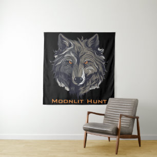 Moonlit Hunt Wandteppich