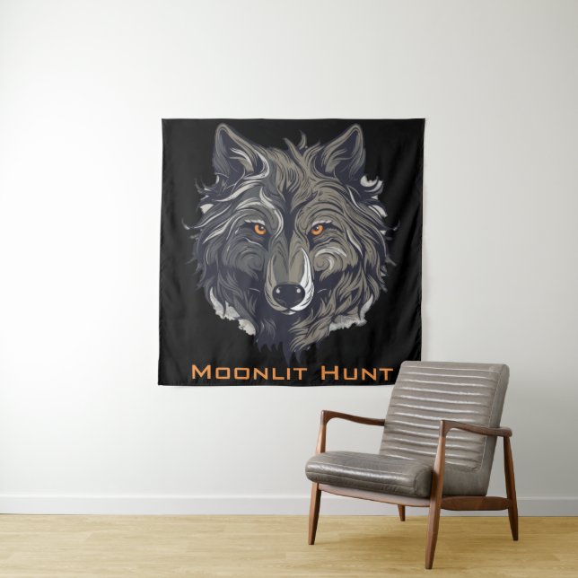 Moonlit Hunt Wandteppich (Beispiel)