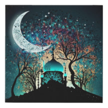 Moonlit Islamische Moschee Masjid Eid Geschenk